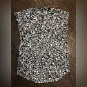 Express Black & White Blouse